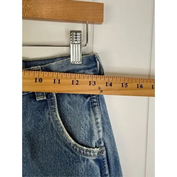 RARE VTG‎ Wrangler Logo Front Jeans Baggy High-Rise Jeans Approx Size 27